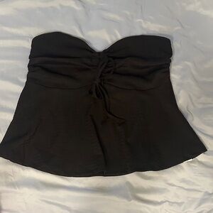 Elegant Black Strapless Top